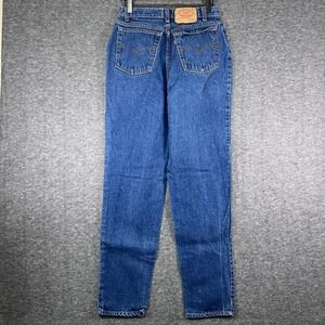 Vintage Levis 505 Jeans Womens 14 Medium Wash High Waist Straight Leg Made USA